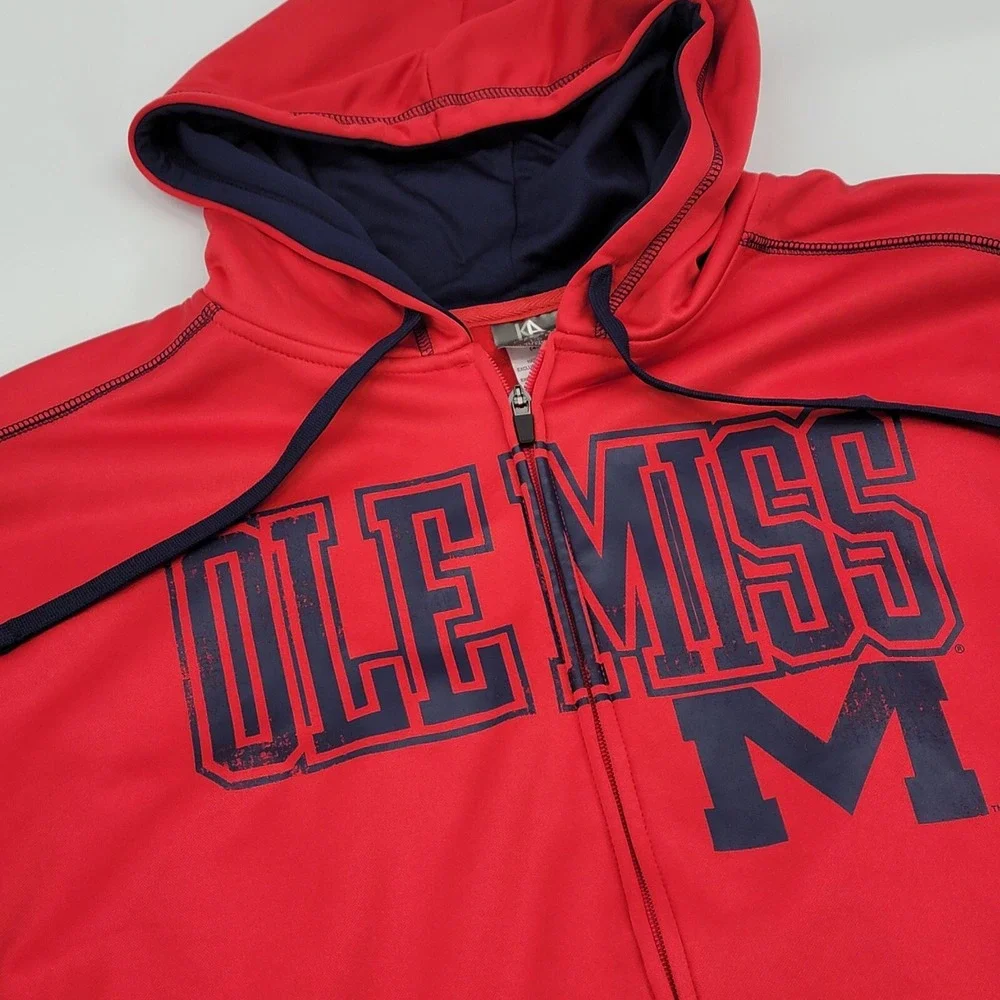 NEW! Ole Miss Hoodie Pullover NCAA Rivalry Threads/Knights Apparel Men's Sz L - Picture 4 of 6